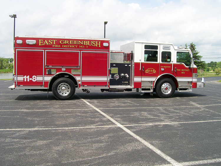 Pierce apparatus delivery for East Greenbush Fire District #3